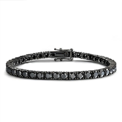 צמיד Men’s Black Tennis — צמיד מואסנייט של Bellaris